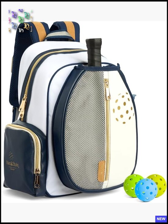 Pickleball Backpack with Paddle Holder Large Capacity Travel